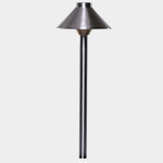 SEA TURTLE FRIENDLY - FWC APPROVED - PSH055-SS SOLLOS LANDSCAPE LIGHTING 5 INCH SINGLE HAT PATHWAY LIGHTING FIXTURE