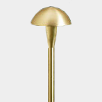 SEA TURTLE FRIENDLY - FWC APPROVED - SOLID BRASS MUSHROOM TOP LANDSCAPE PATHWAY LIGHTING FIXTURE